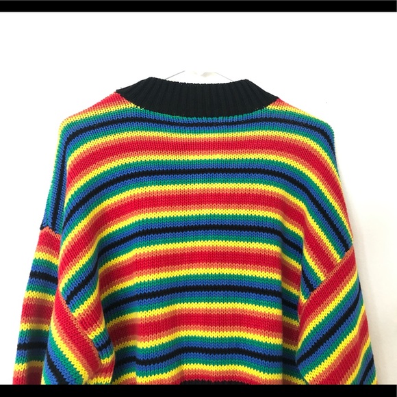 NWOT UNIF Clarissa Stripe Crewneck Sweater Top XS - Picture 8 of 9